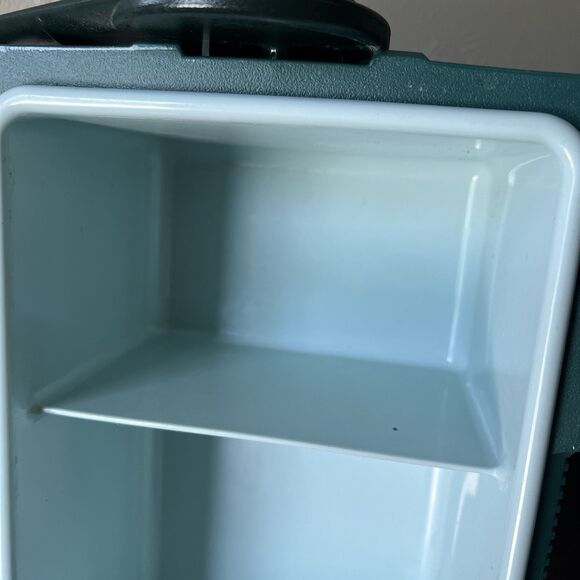 Vtg STANLEY Aladdin Green Insulated Divided Lunch Box Cooler NO THERMOS - Picture 12 of 15